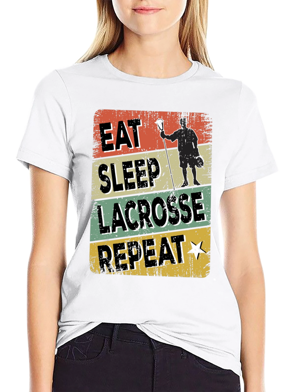 Camiseta Lacrosse: Come Duerme Lacrosse Repite