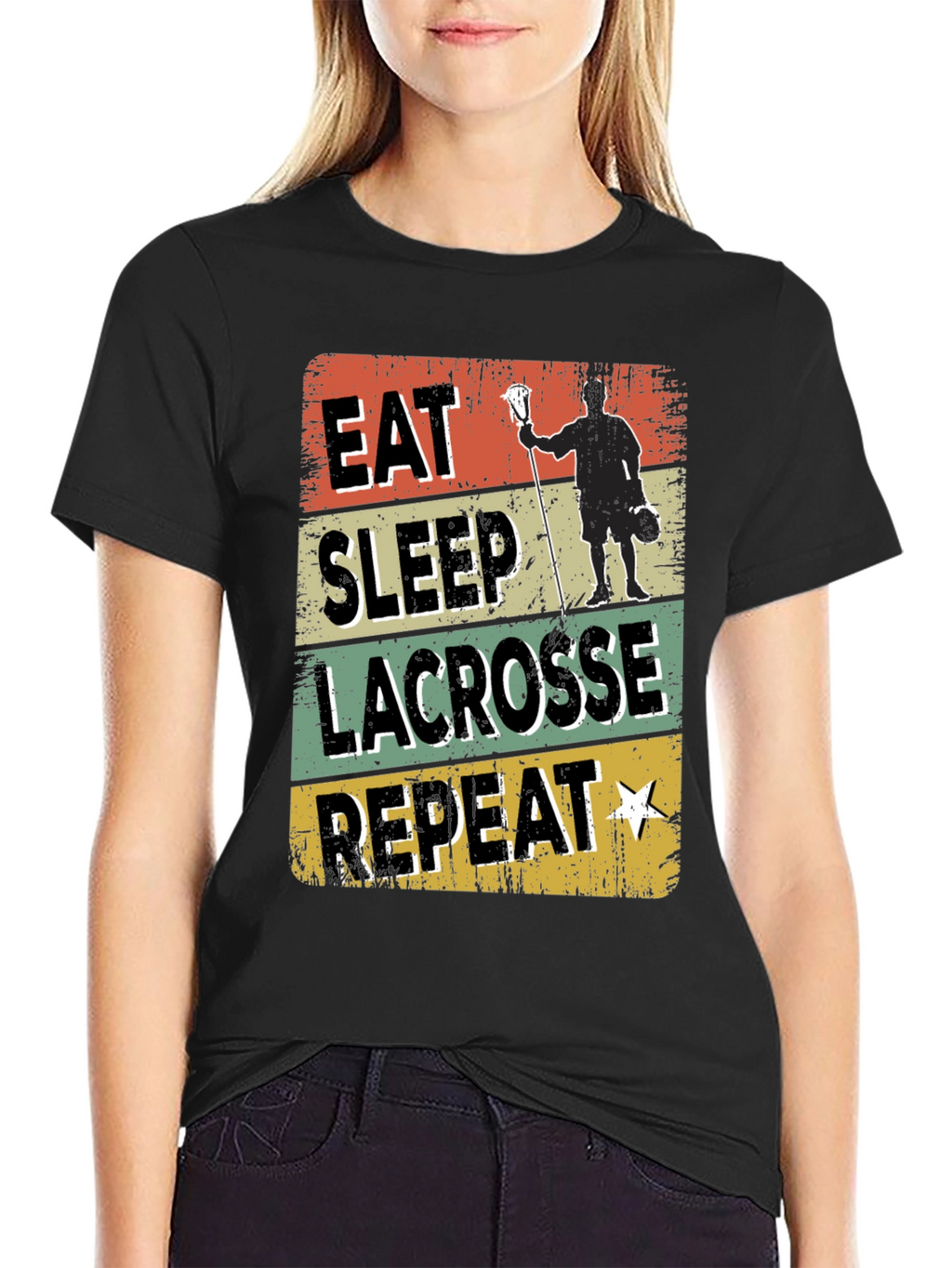 Camiseta Lacrosse: Come Duerme Lacrosse Repite