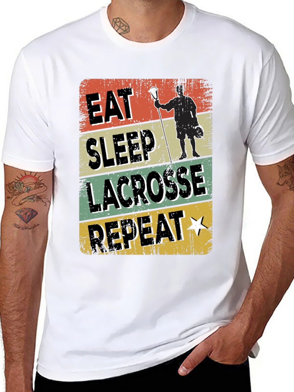 Camiseta Lacrosse: Come Duerme Lacrosse Repite
