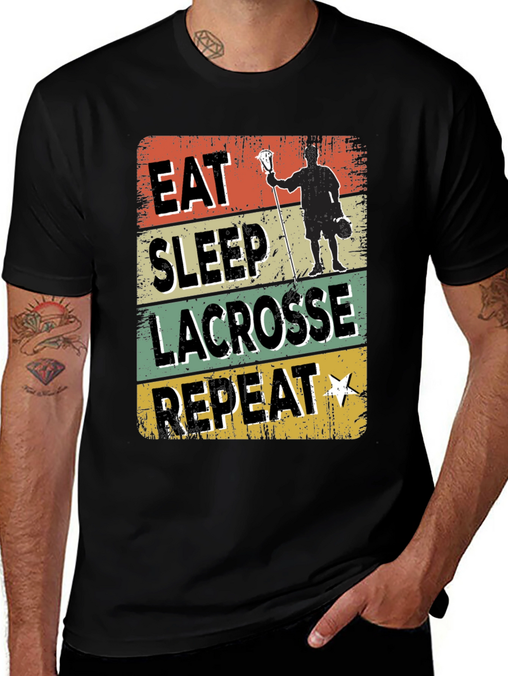 Camiseta Lacrosse: Come Duerme Lacrosse Repite