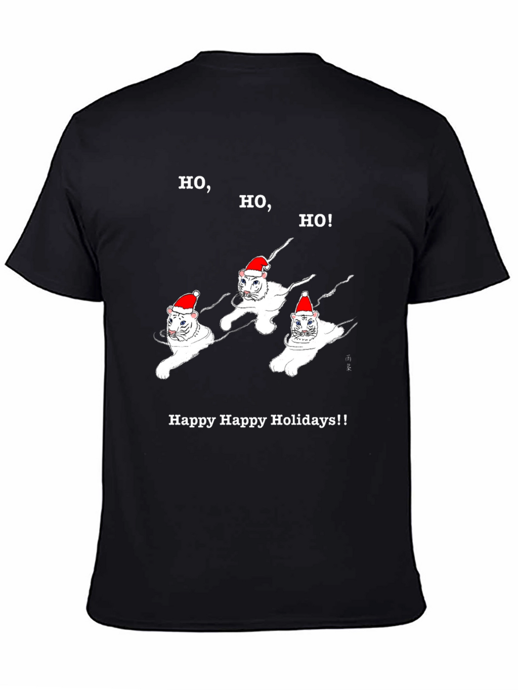 Camiseta Navideña Gatos Ho Ho Ho