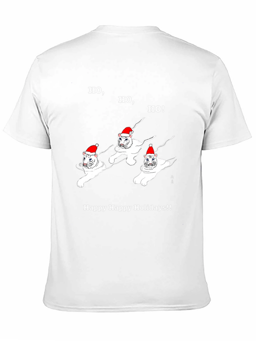 Camiseta Navideña Gatos Ho Ho Ho