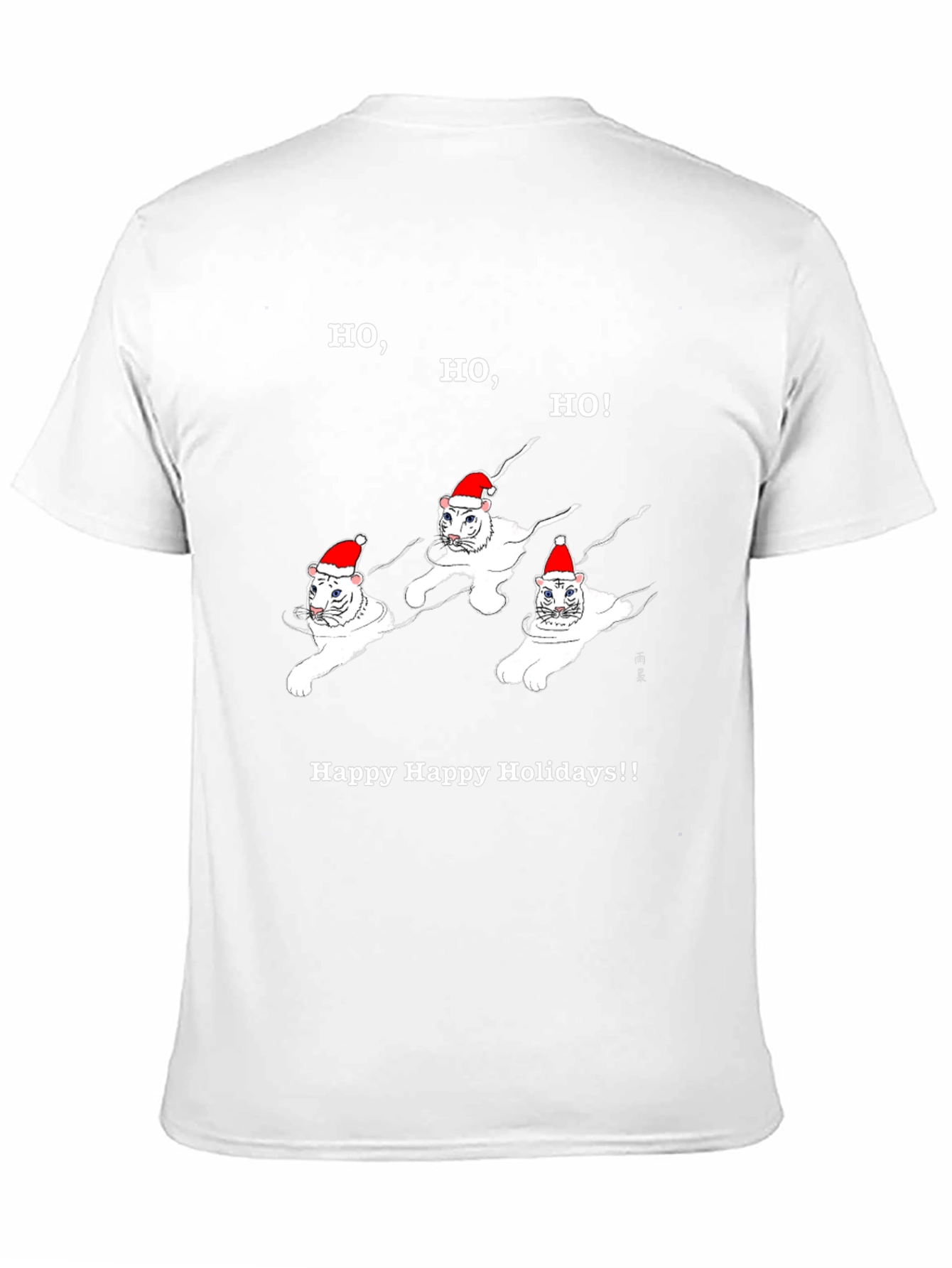 Camiseta Navideña Gatos Ho Ho Ho