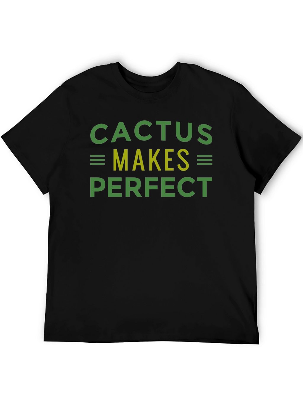 Camiseta Negra Cactus Makes Perfect