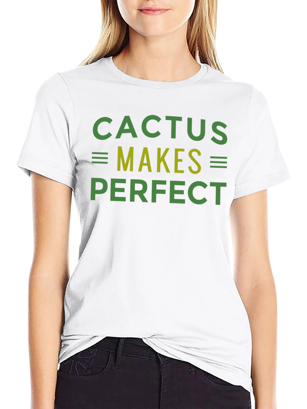 Camiseta Negra Cactus Makes Perfect
