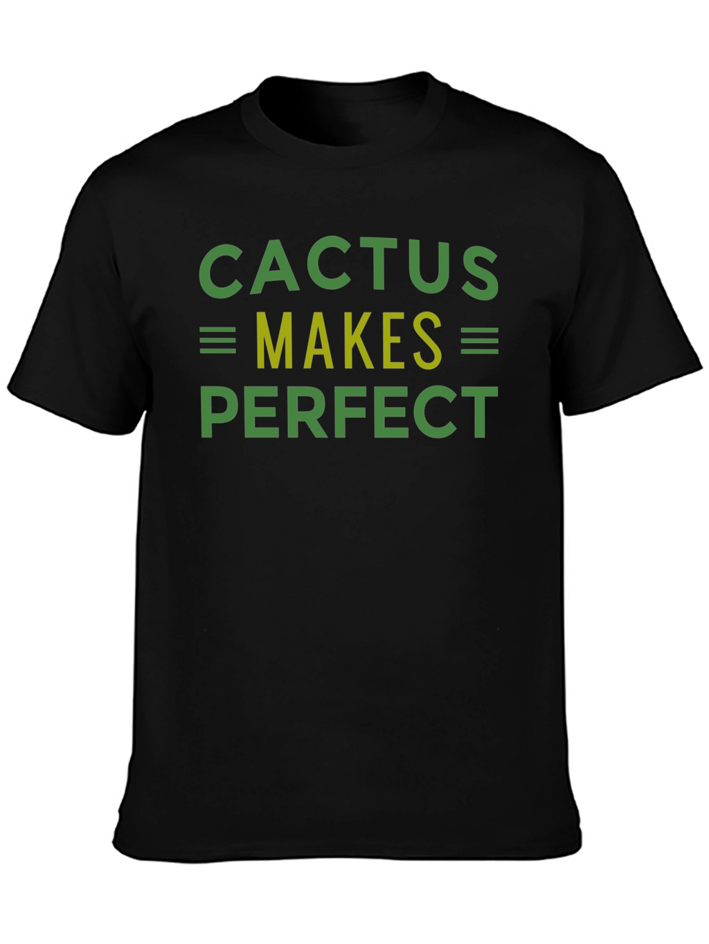 Camiseta Negra Cactus Makes Perfect