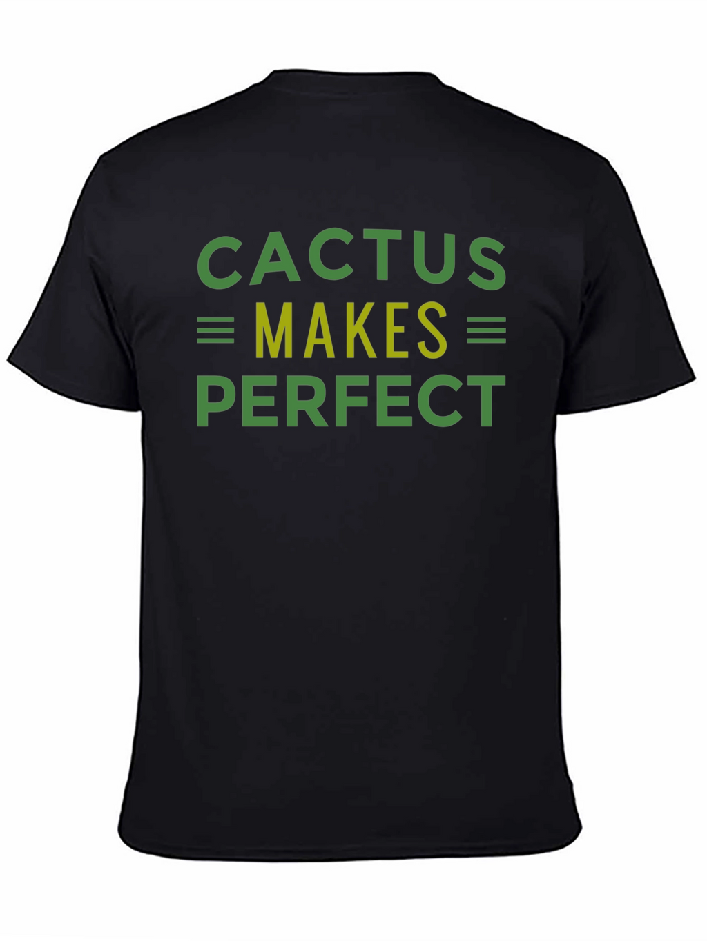 Camiseta Negra Cactus Makes Perfect