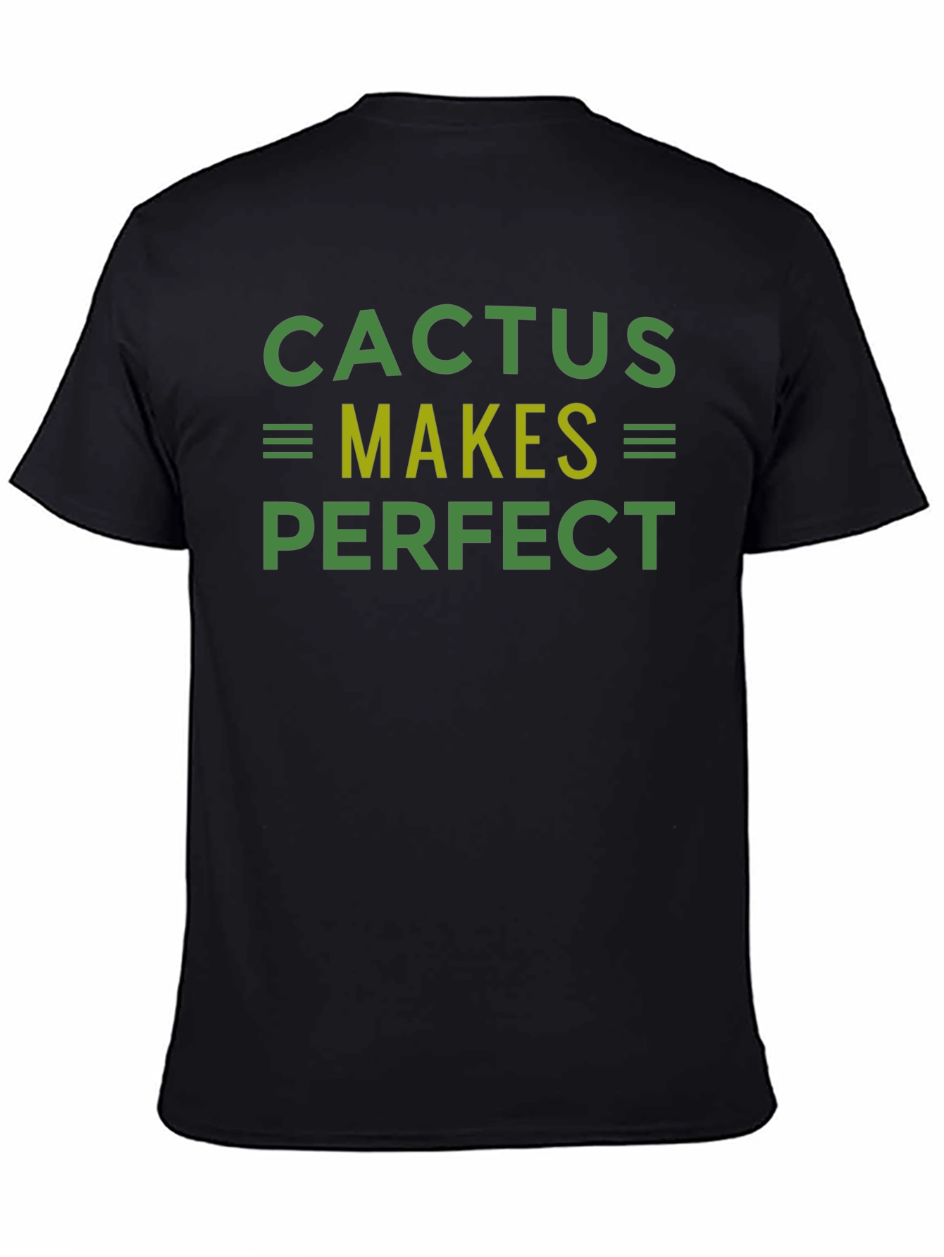 Camiseta Negra Cactus Makes Perfect