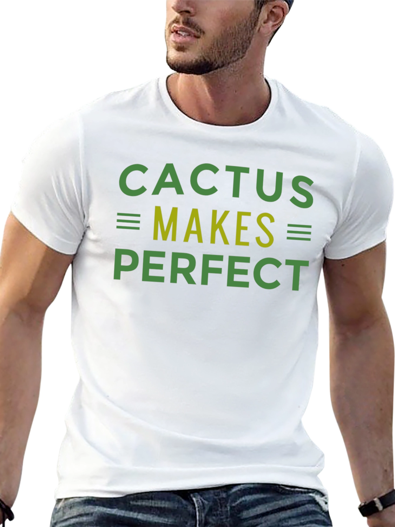 Camiseta Negra Cactus Makes Perfect