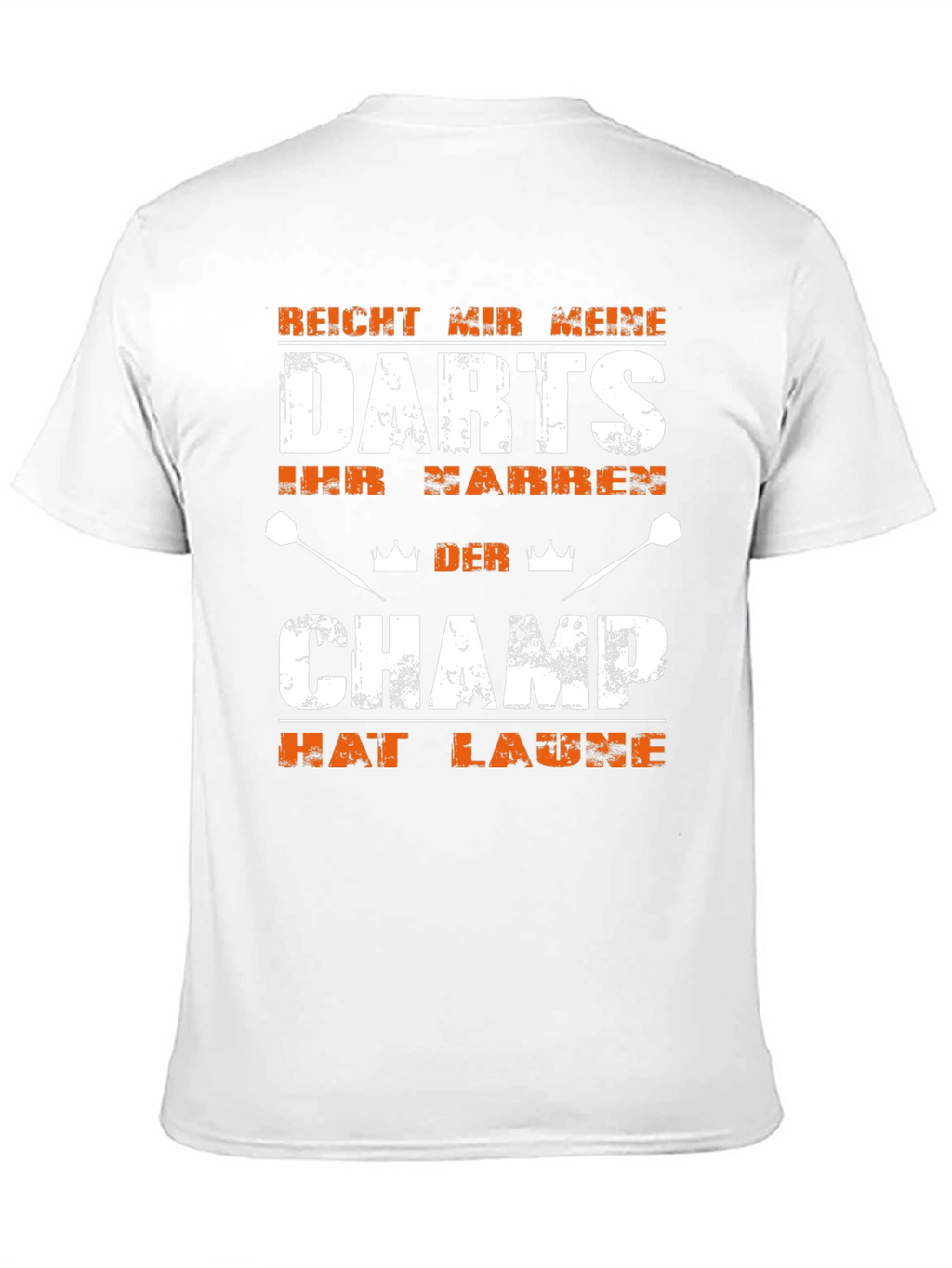 Camiseta Negra con Diseño de Dardos El Campeón