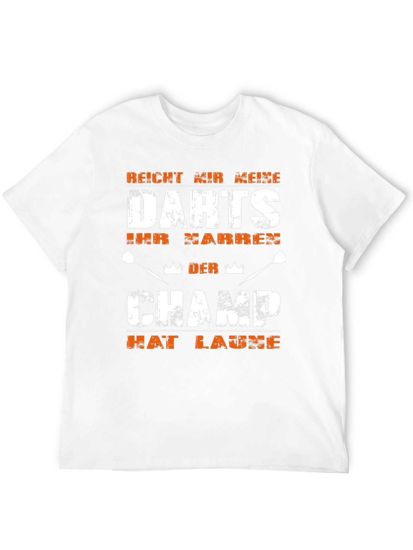 Camiseta Negra con Diseño de Dardos El Campeón