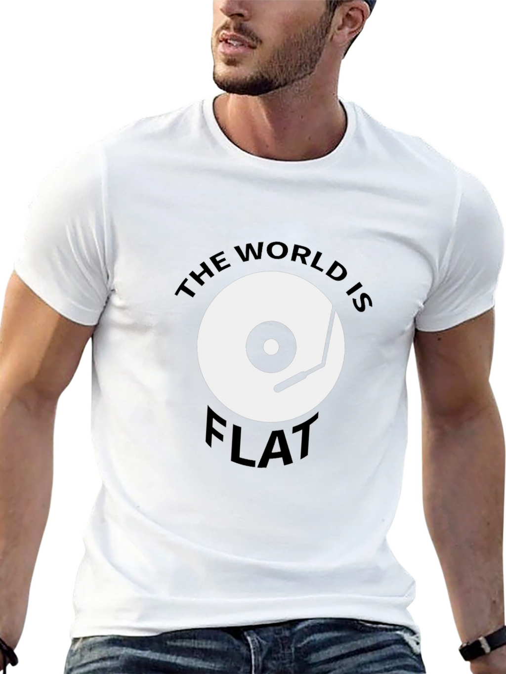 Camiseta Hombre: El Mundo Es Plano