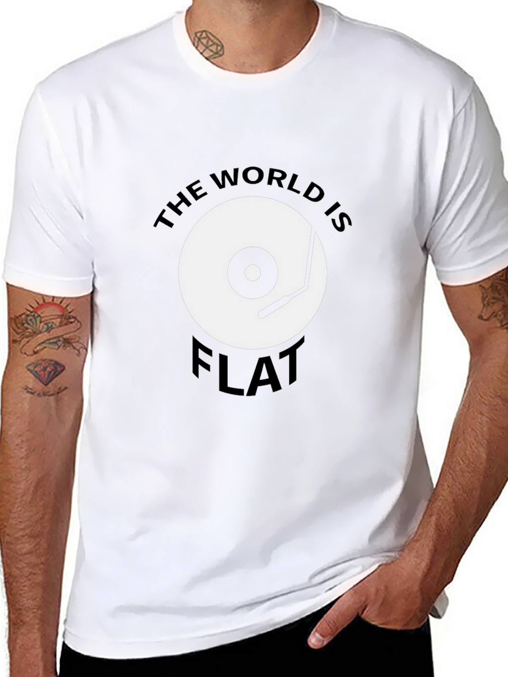 Camiseta Hombre: El Mundo Es Plano