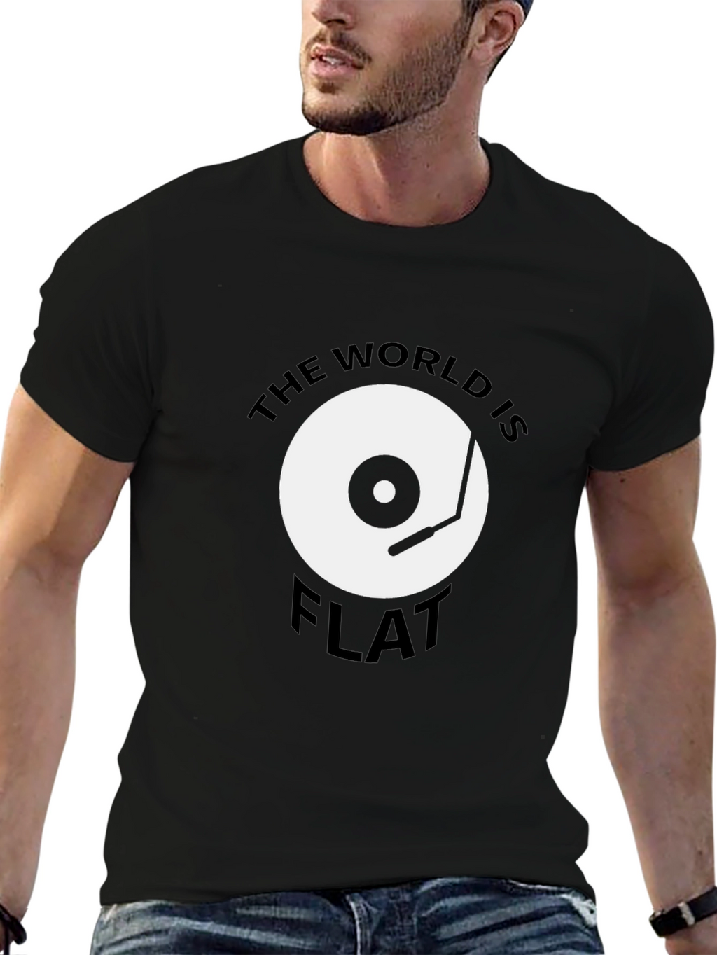 Camiseta Hombre: El Mundo Es Plano