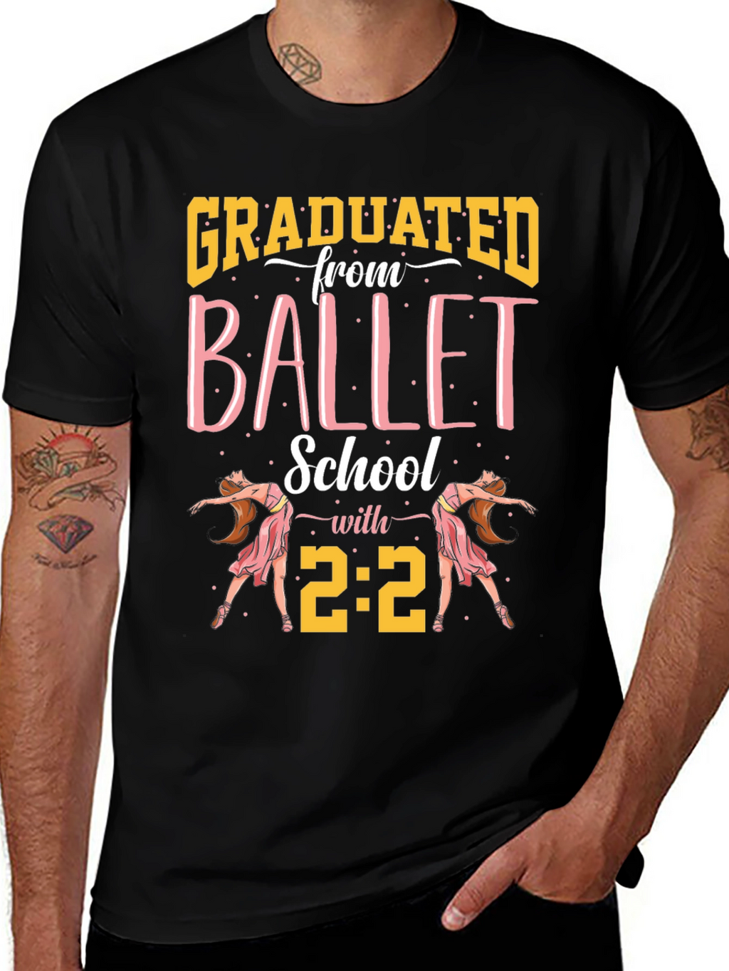 Camiseta Graduado Escuela de Ballet con 2:2