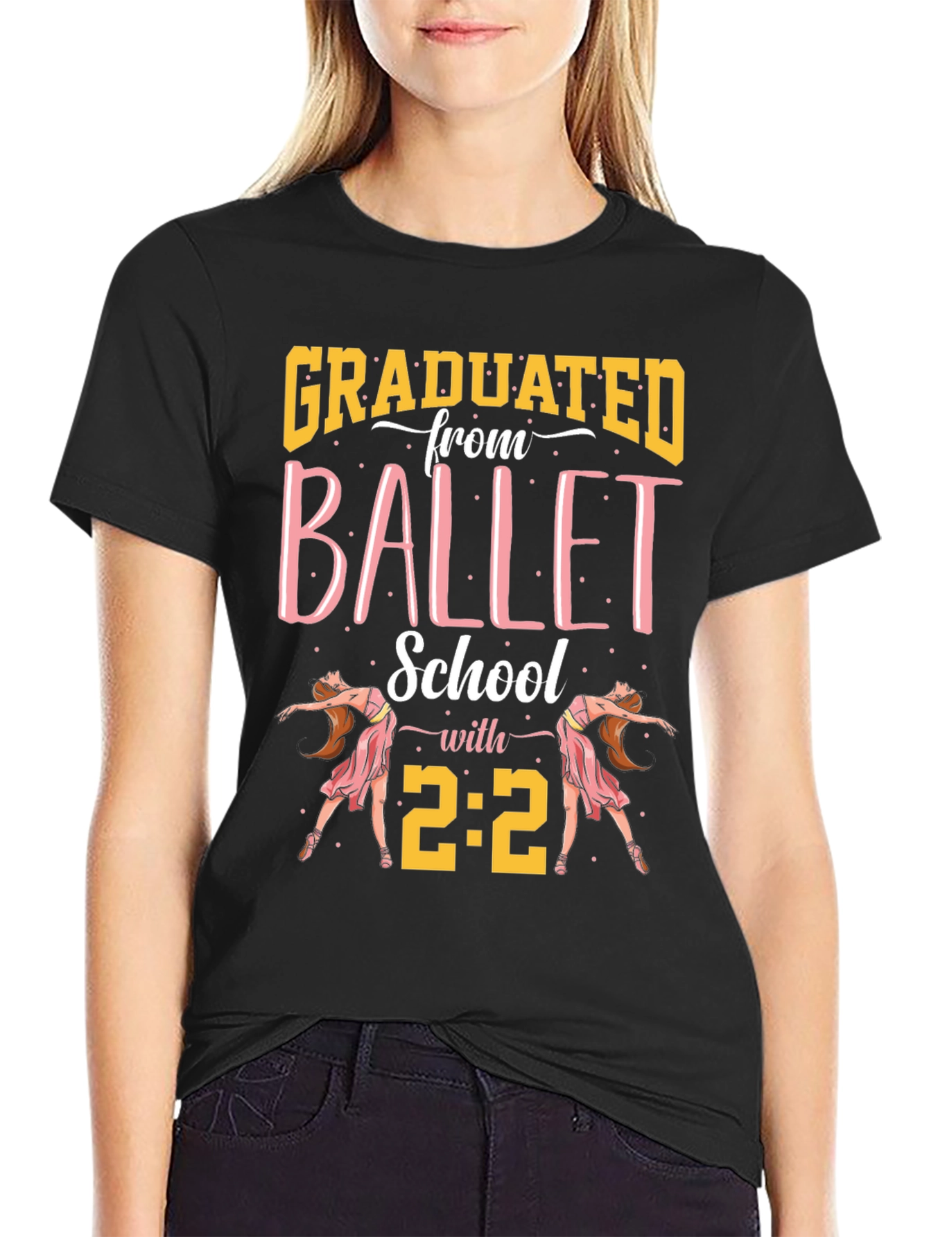 Camiseta Graduado Escuela de Ballet con 2:2