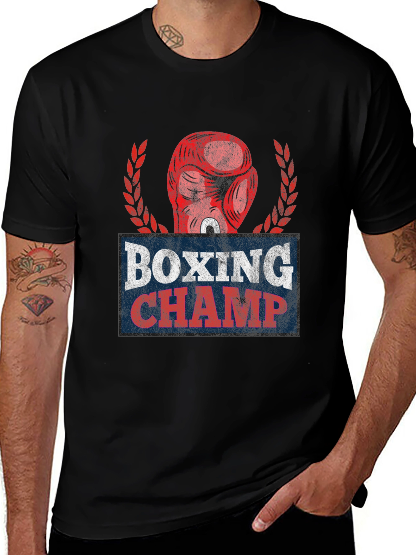 Camiseta Boxeo Champ - Diseño Vintage