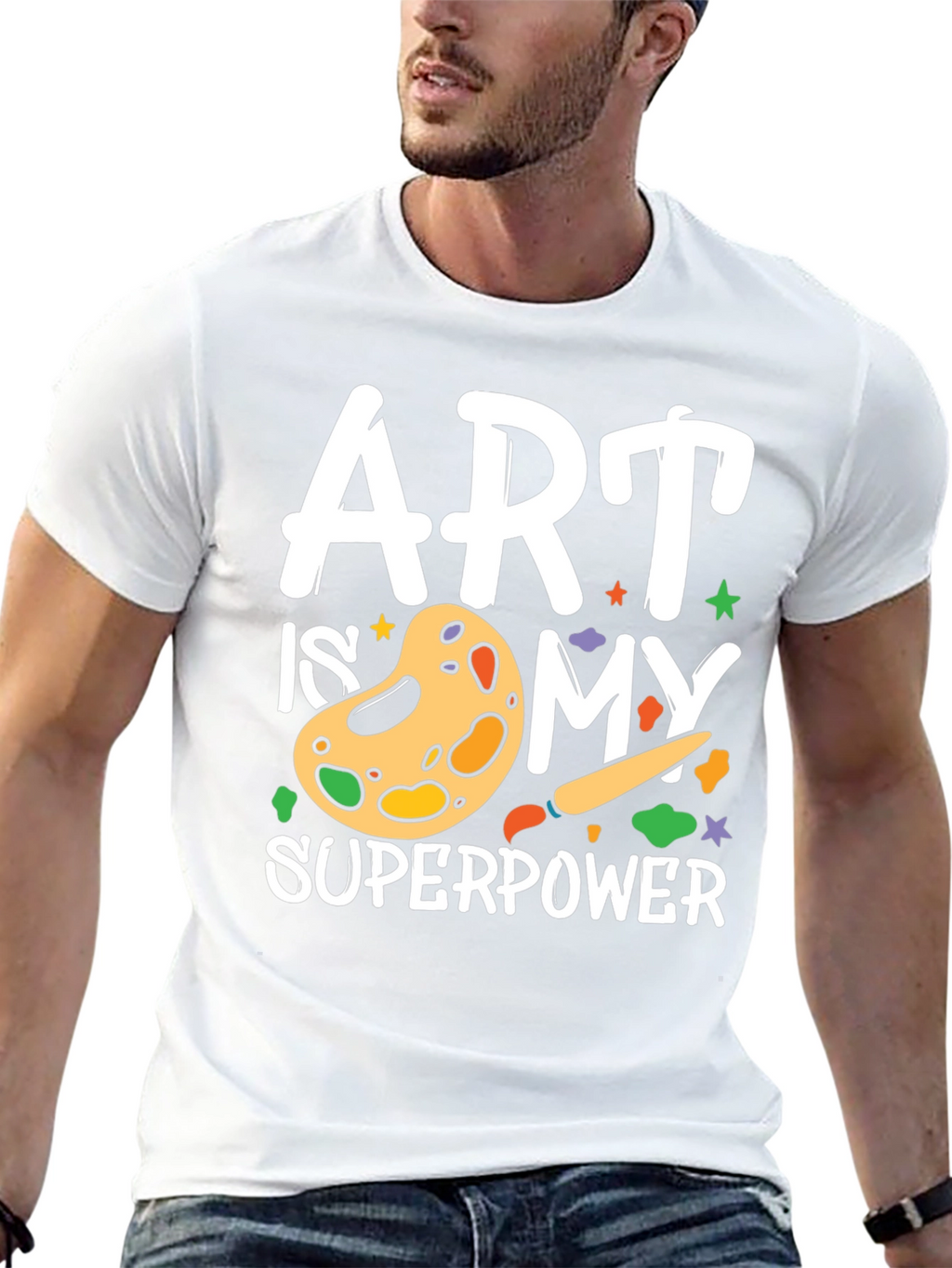 Camiseta Negra Arte es mi Superpoder