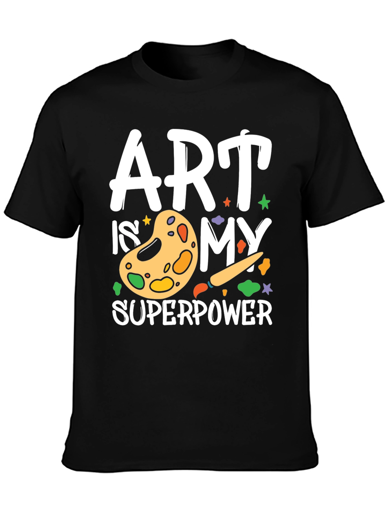 Camiseta Negra Arte es mi Superpoder