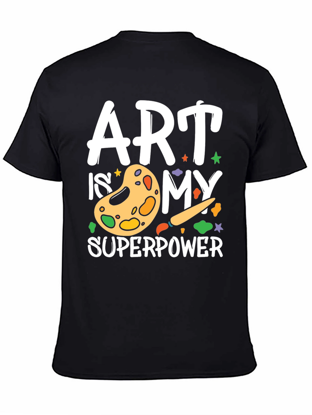 Camiseta Negra Arte es mi Superpoder