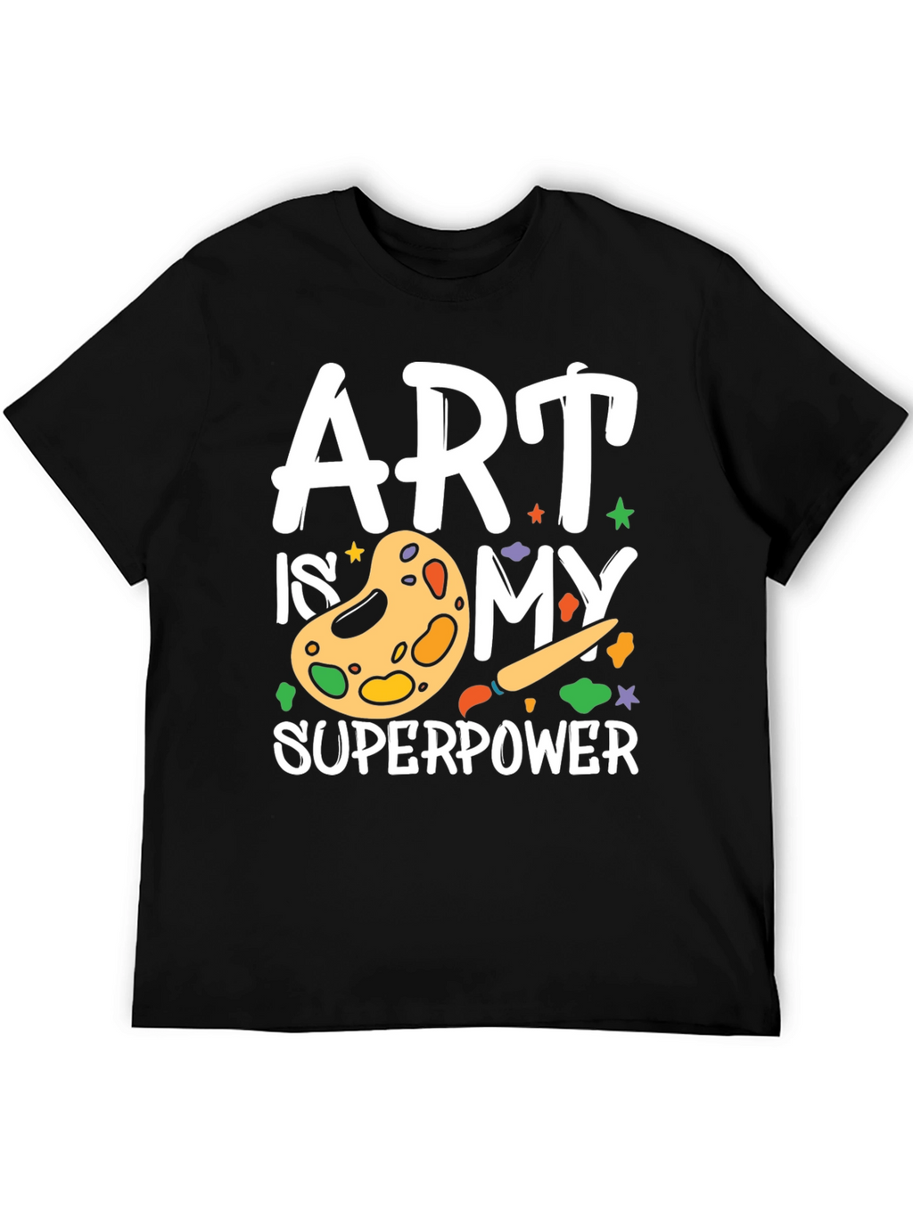 Camiseta Negra Arte es mi Superpoder