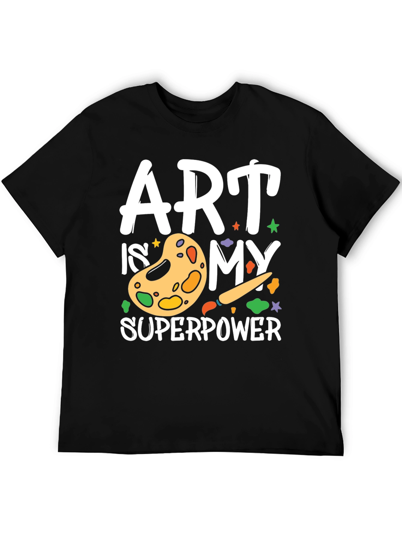 Camiseta Negra Arte es mi Superpoder