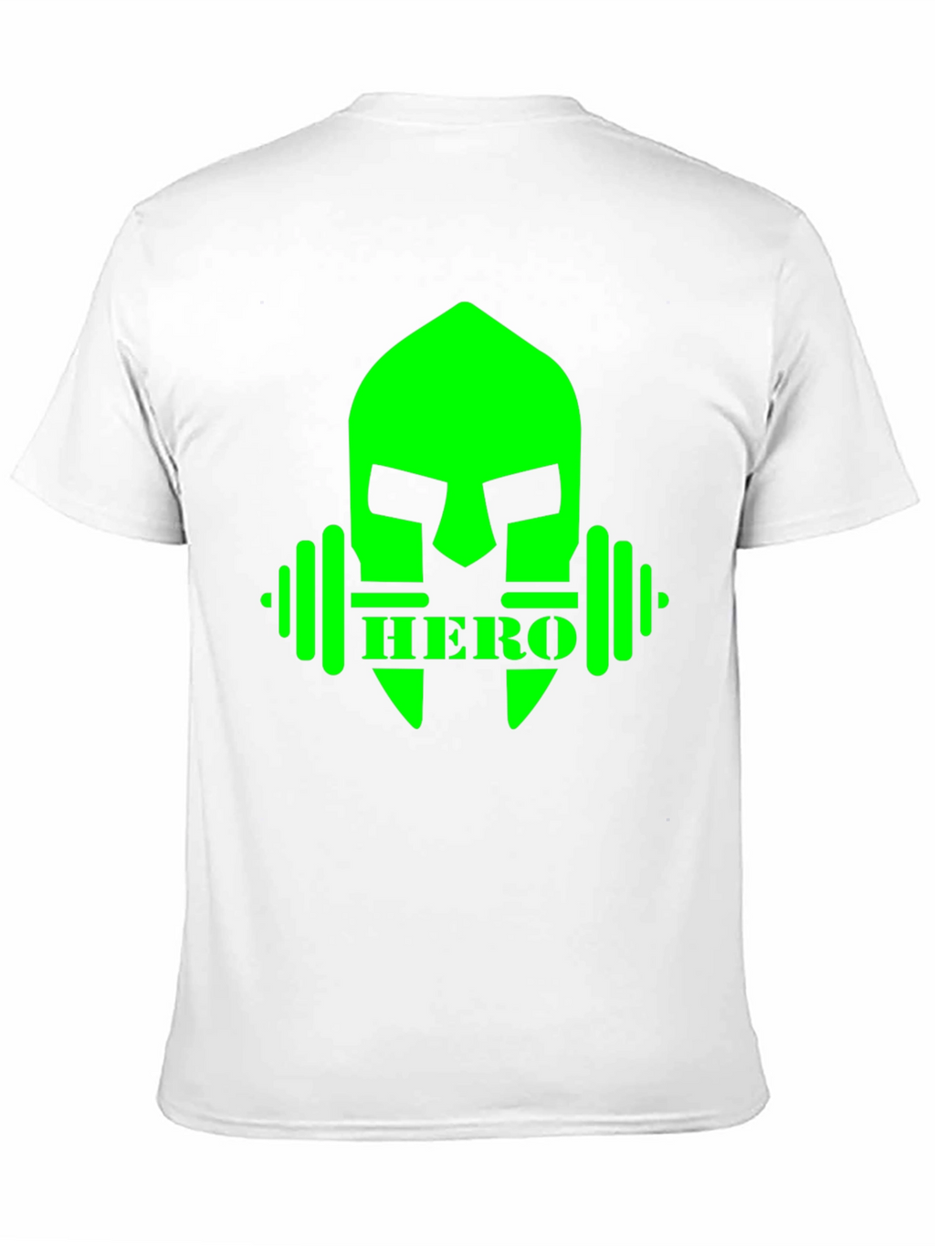 Camiseta Hombre Negra Diseño Héroe Fitness