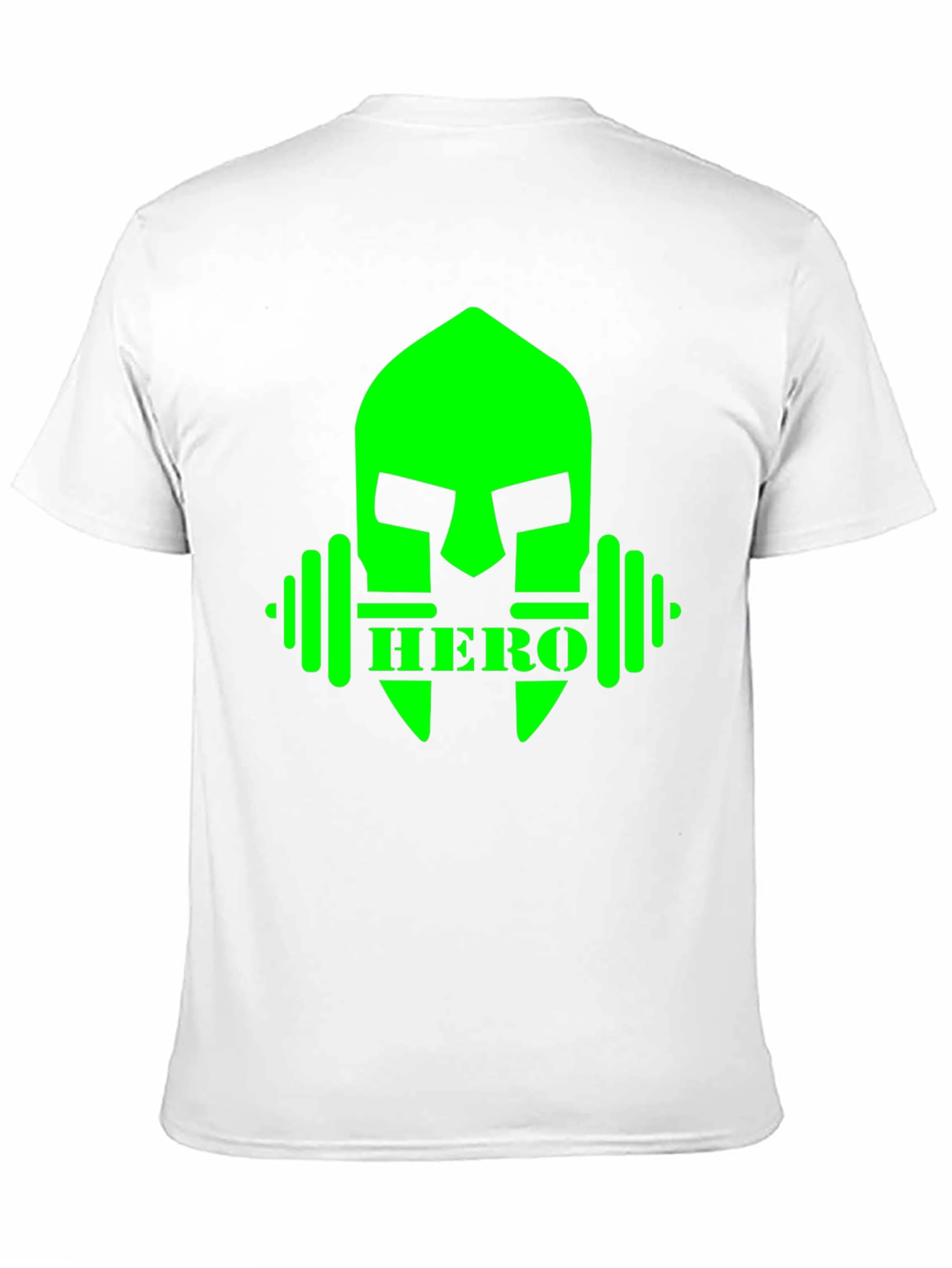 Camiseta Hombre Negra Diseño Héroe Fitness