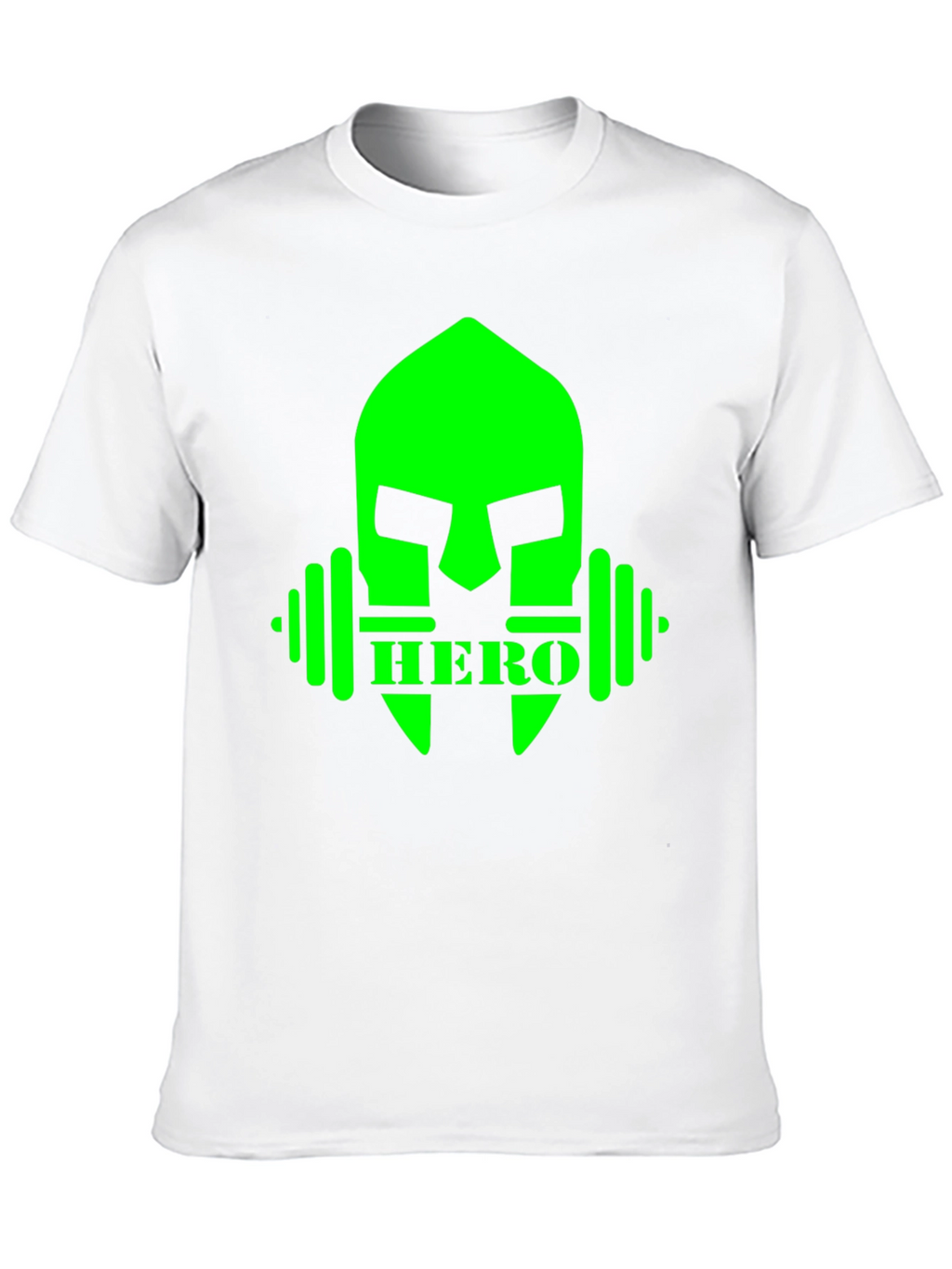 Camiseta Hombre Negra Diseño Héroe Fitness