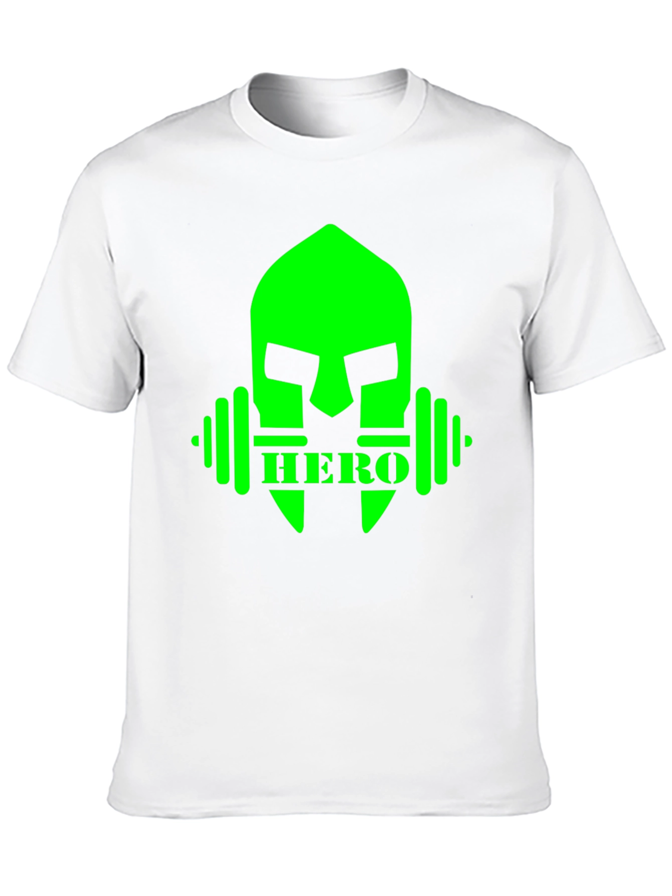 Camiseta Hombre Negra Diseño Héroe Fitness