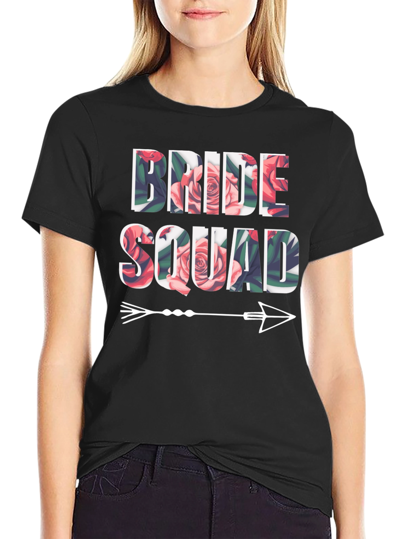 Camiseta Floral Bride Squad