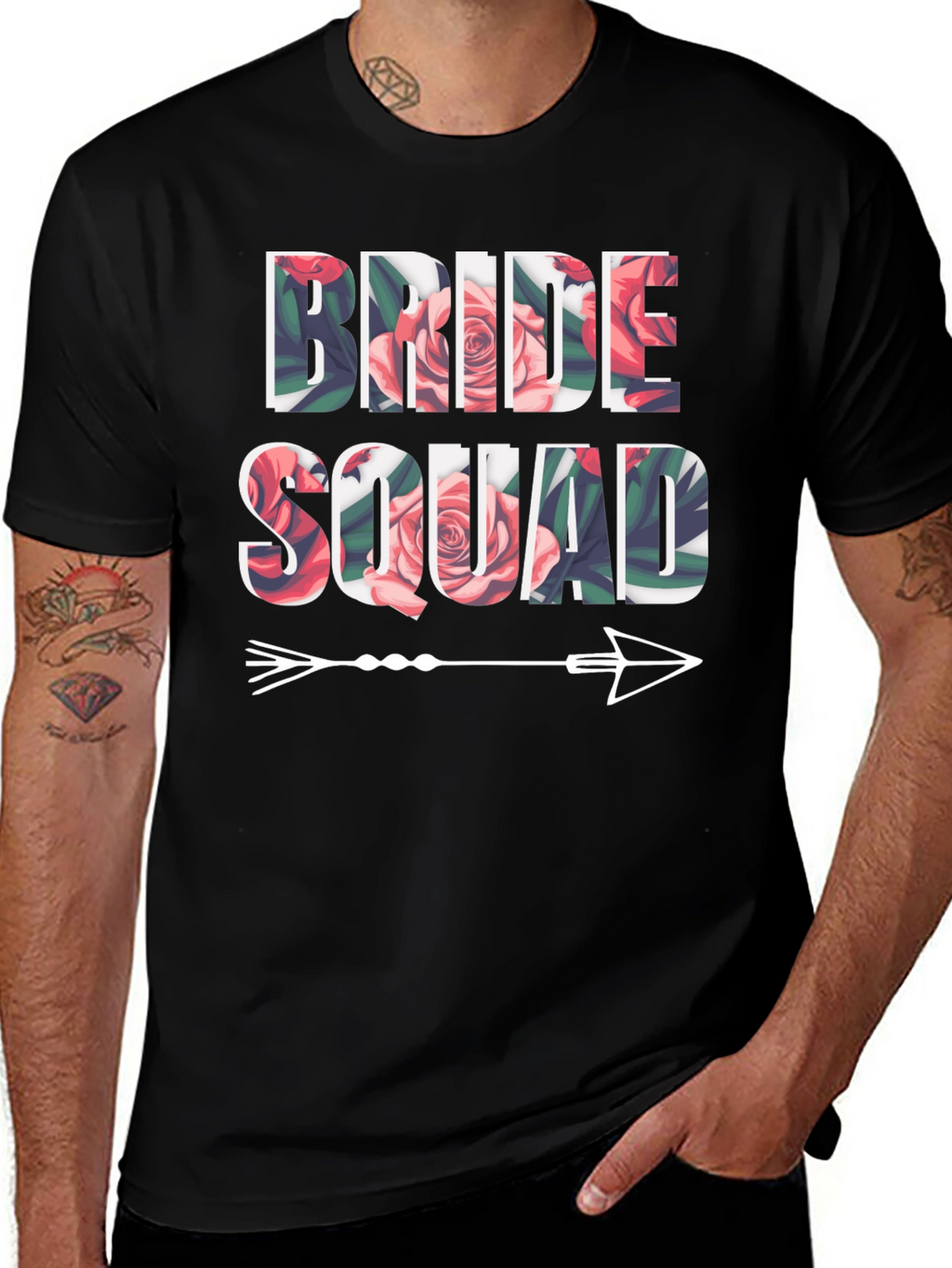 Camiseta Floral Bride Squad