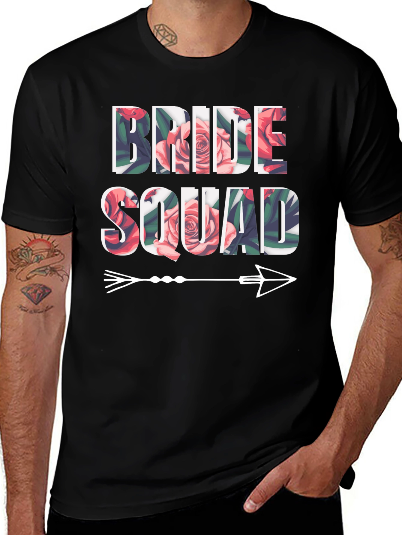 Camiseta Floral Bride Squad