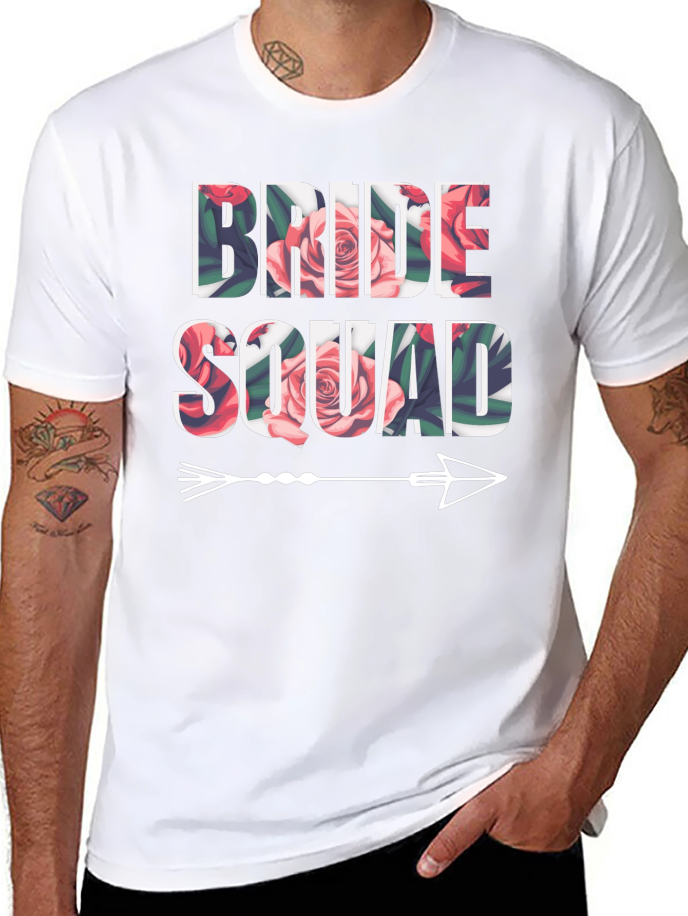 Camiseta Floral Bride Squad