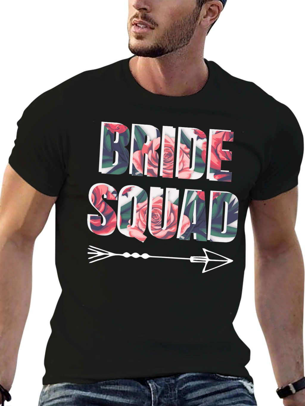 Camiseta Floral Bride Squad