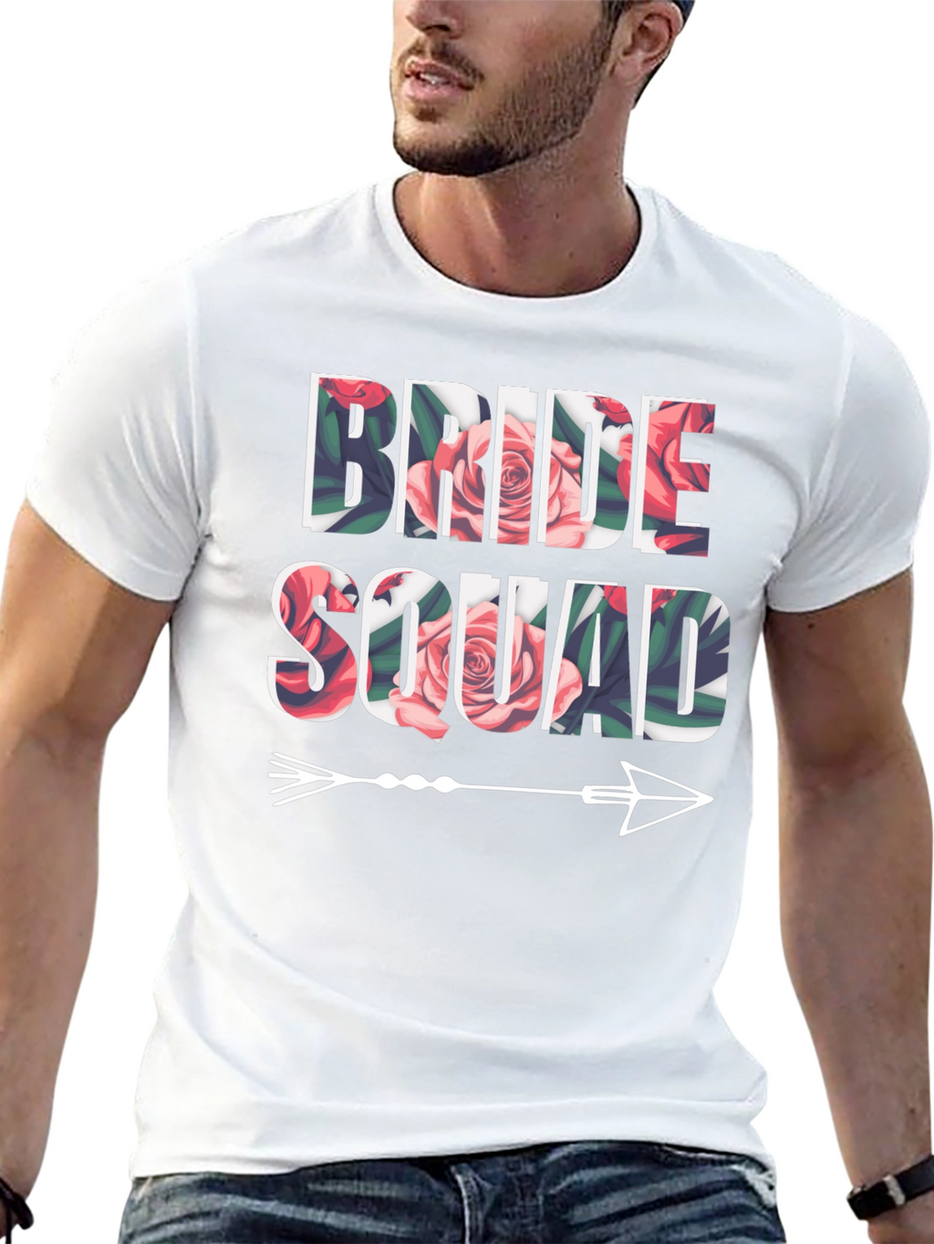 Camiseta Floral Bride Squad