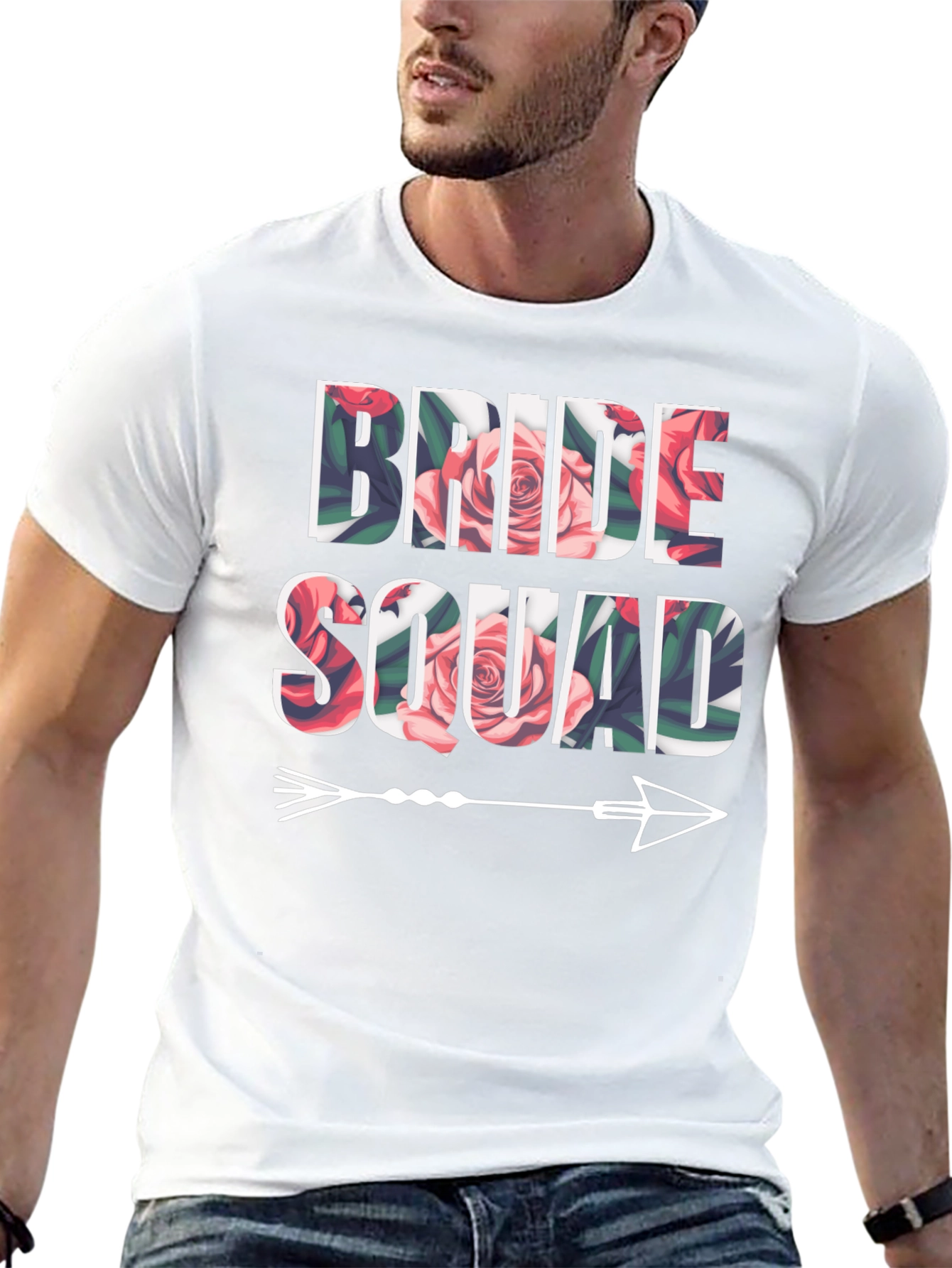 Camiseta Floral Bride Squad