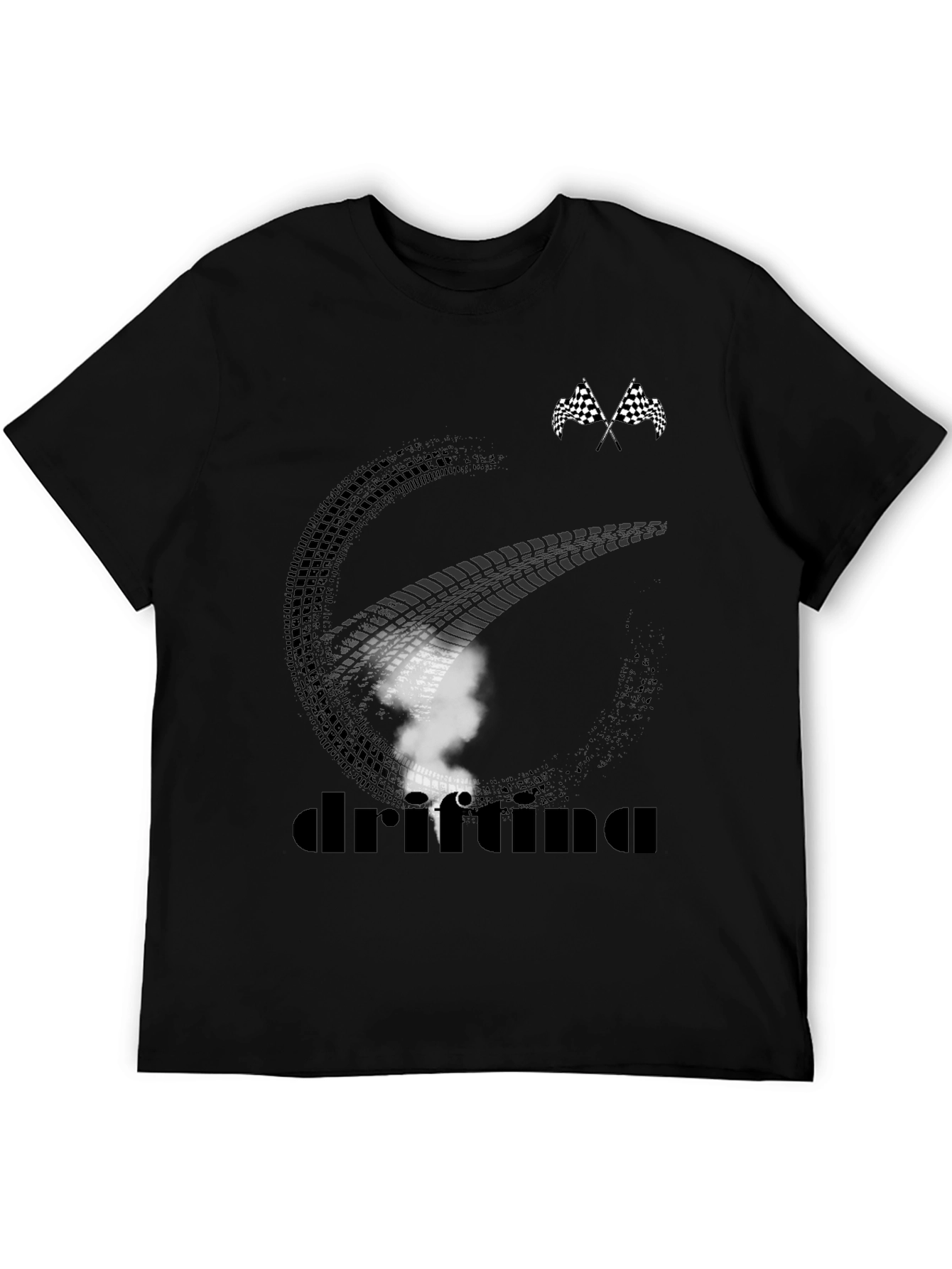 Camiseta Drifting Negra para Hombre