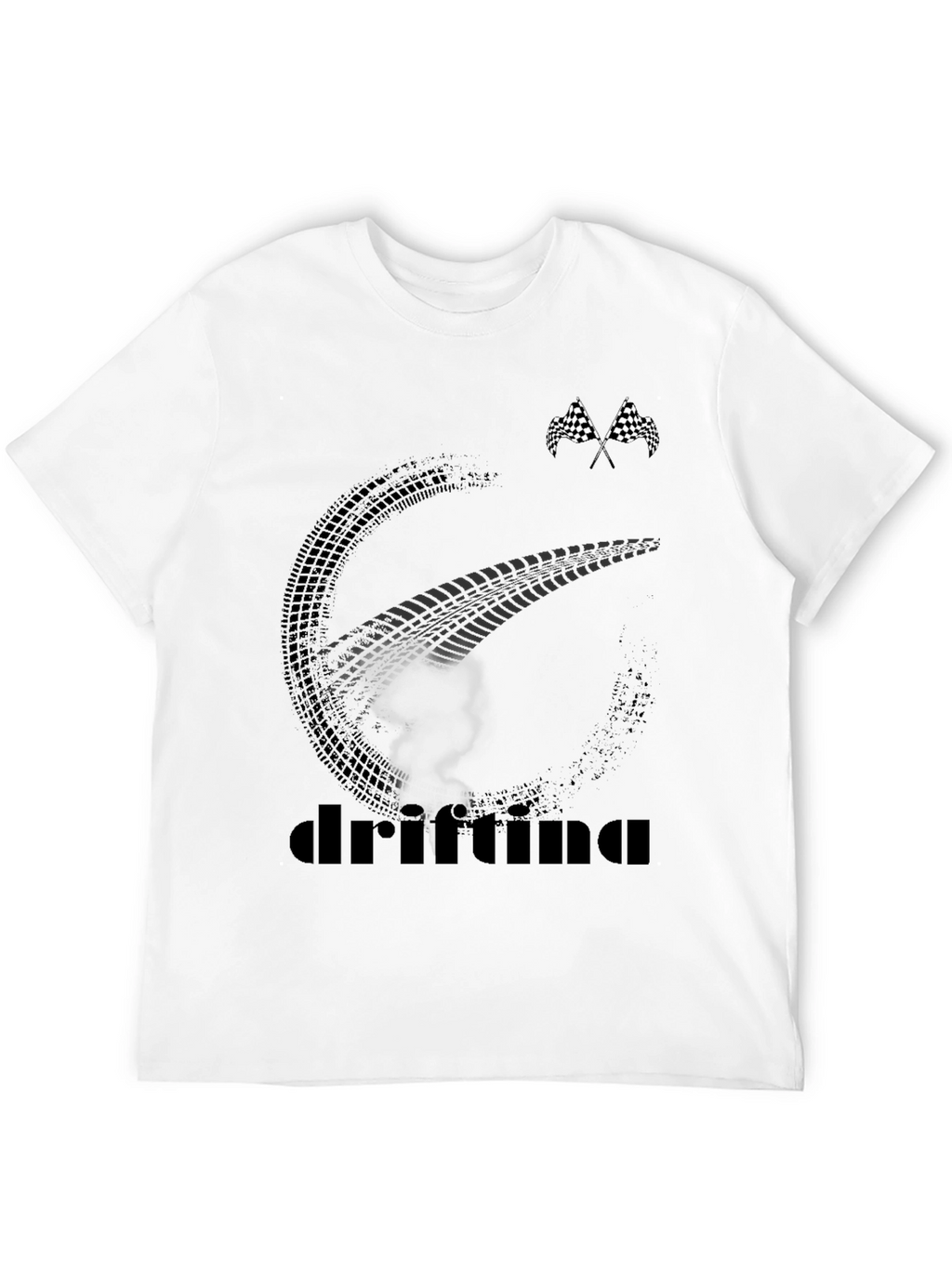 Camiseta Drifting Negra para Hombre