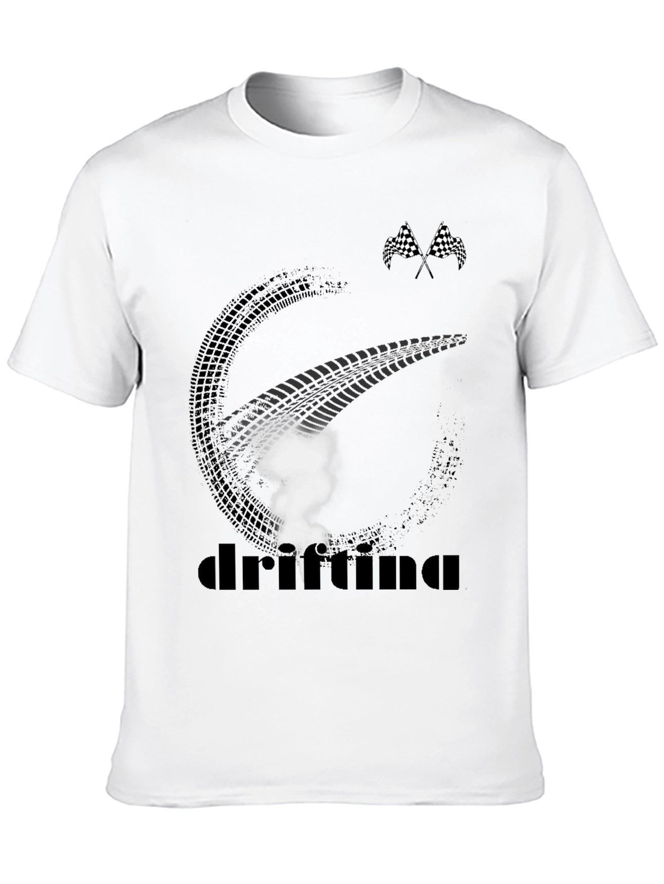 Camiseta Drifting Negra para Hombre