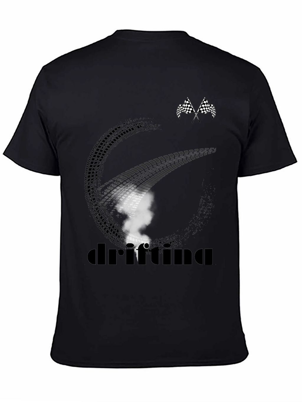 Camiseta Drifting Negra para Hombre