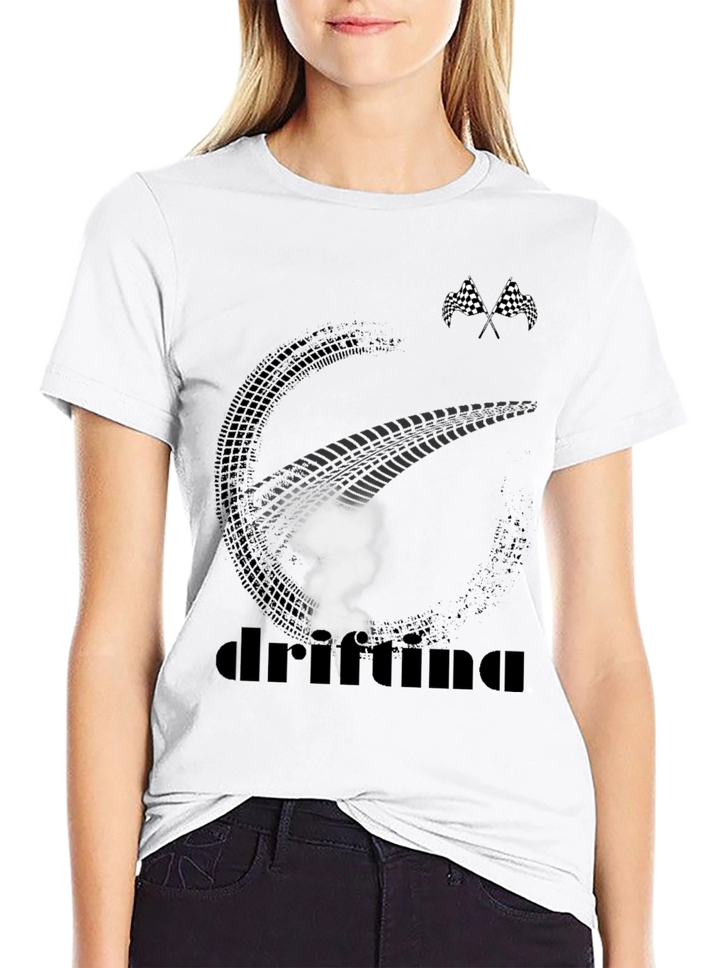 Camiseta Drifting Negra para Hombre