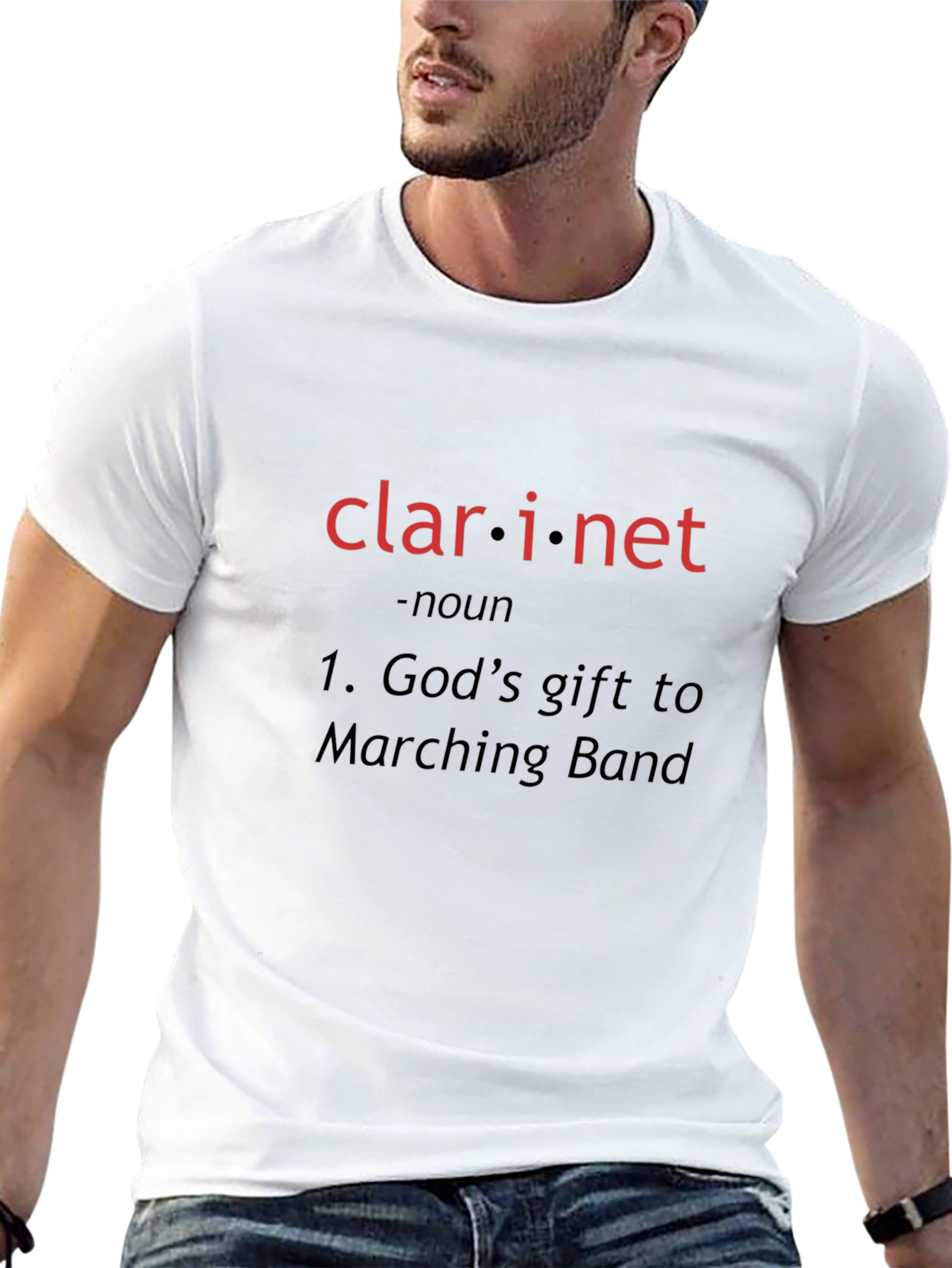 Camiseta Negra Clarinetista Banda Musical