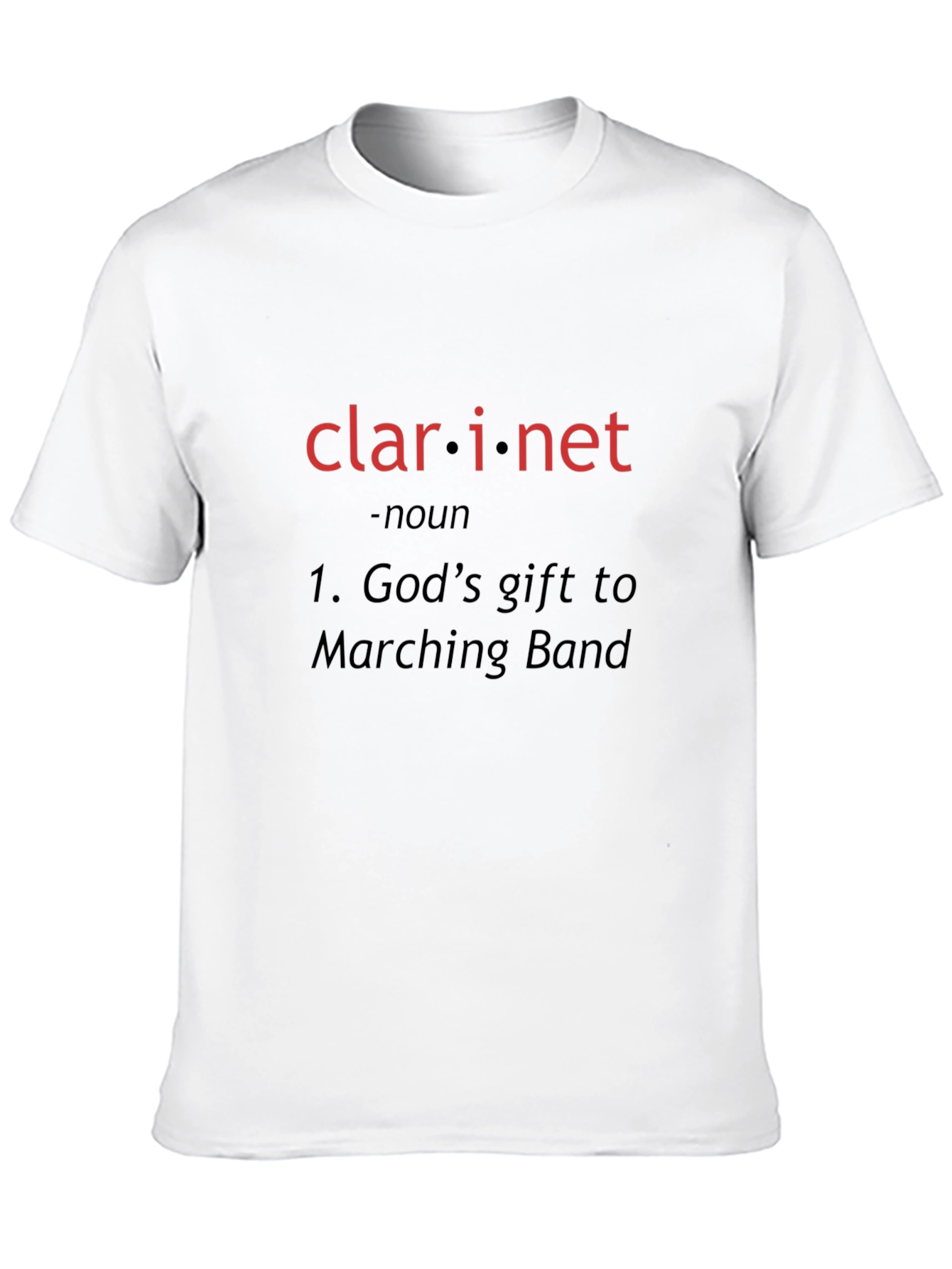Camiseta Negra Clarinetista Banda Musical