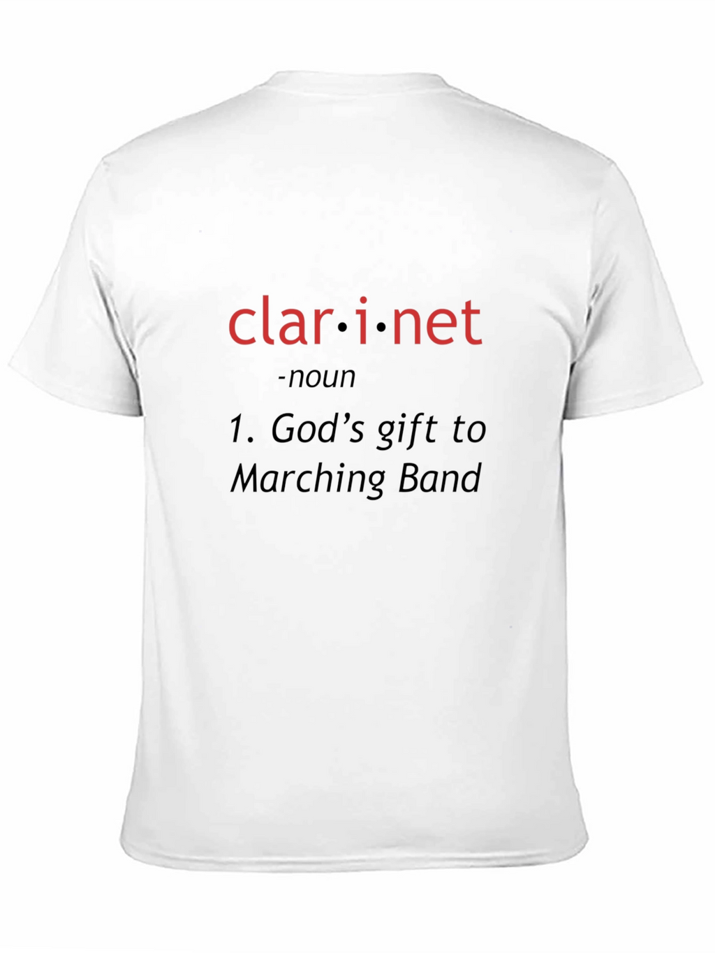 Camiseta Negra Clarinetista Banda Musical