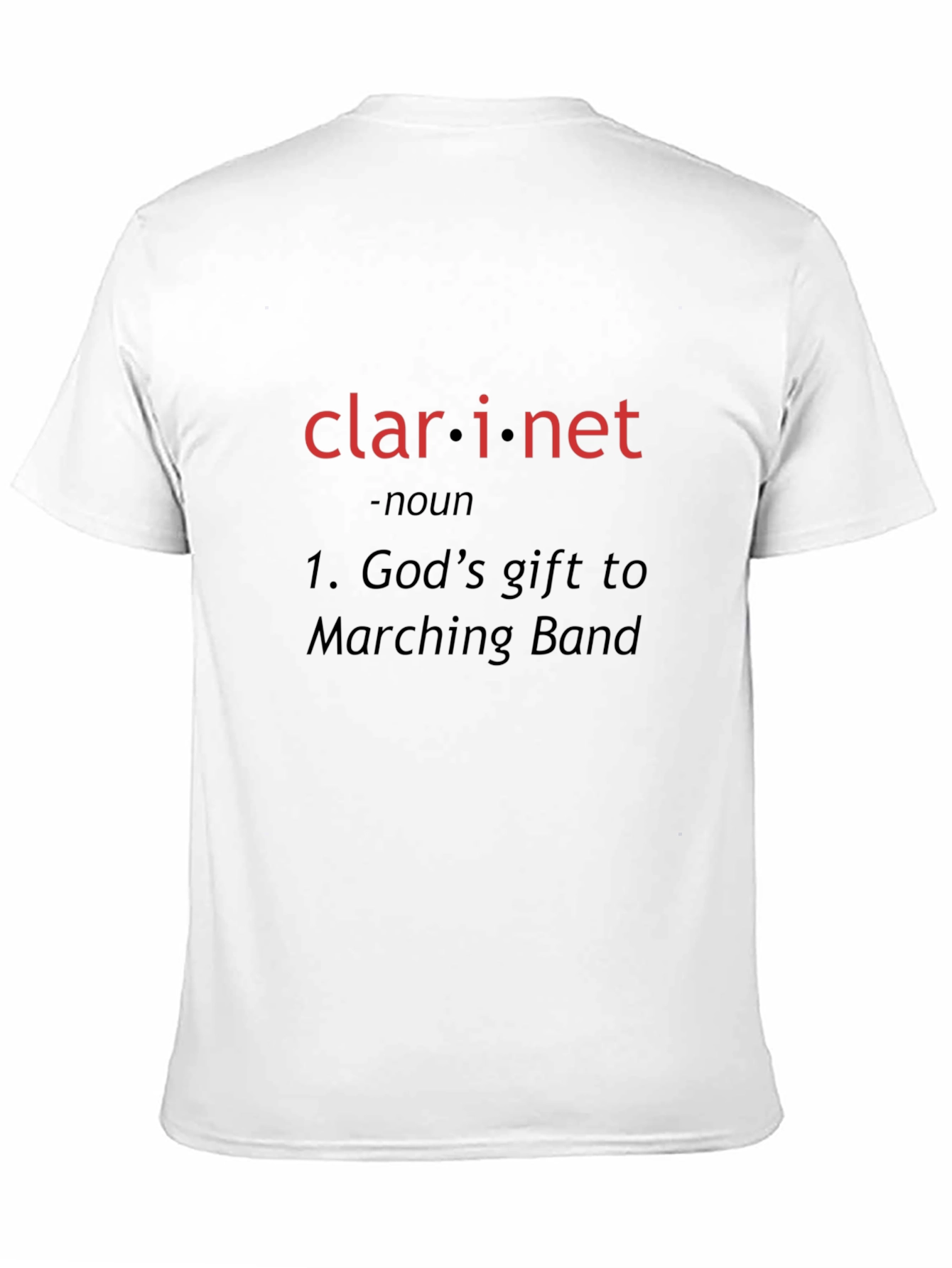 Camiseta Negra Clarinetista Banda Musical