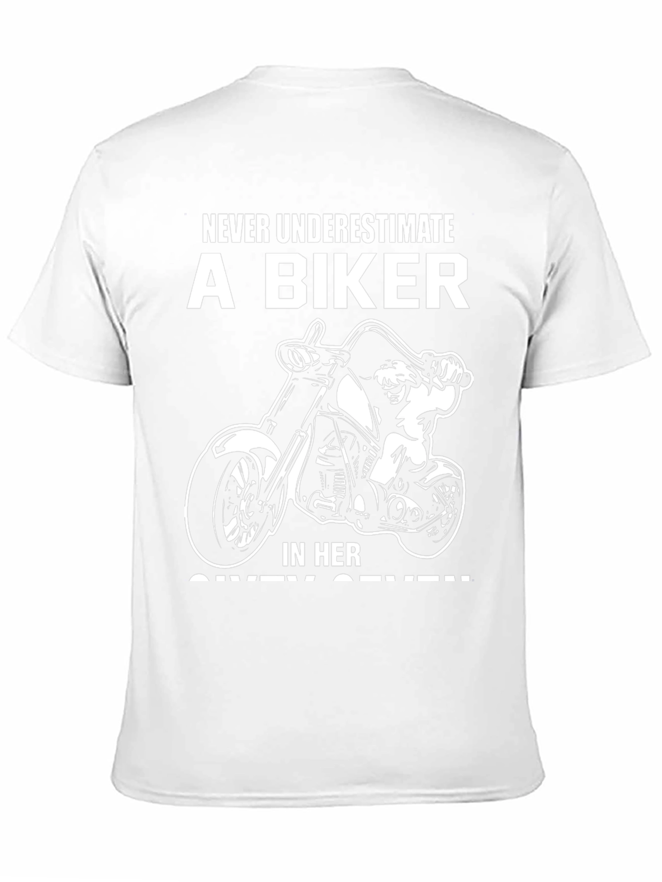 Camiseta motera Nunca subestimes a una biker