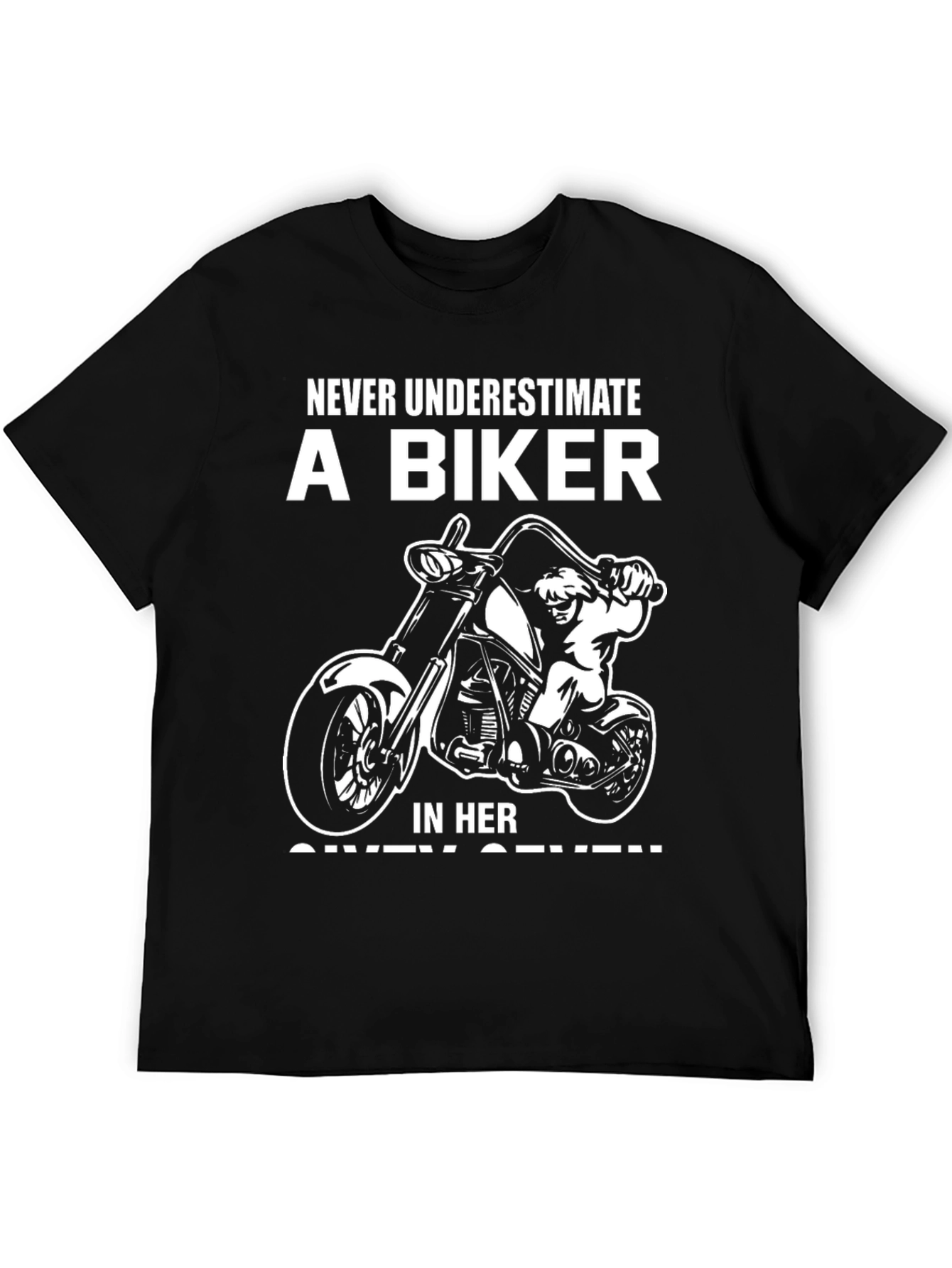 Camiseta motera Nunca subestimes a una biker