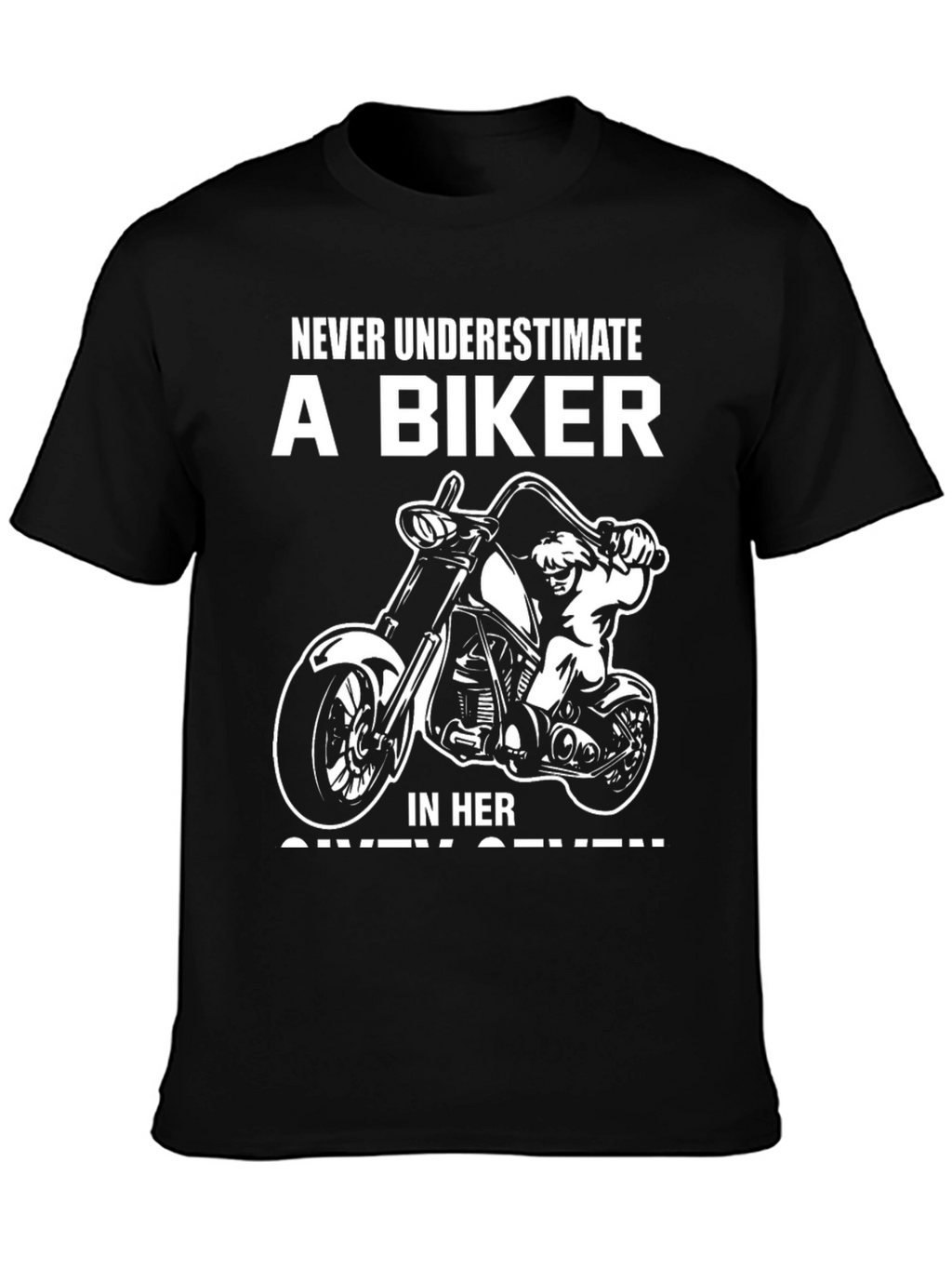 Camiseta motera Nunca subestimes a una biker