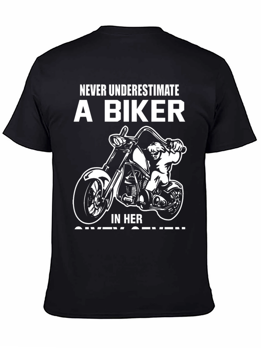 Camiseta motera Nunca subestimes a una biker